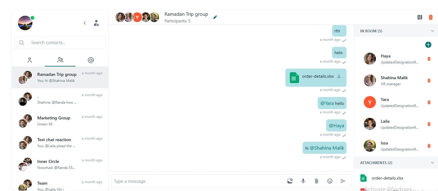 TAIRRAGO Group Conversations