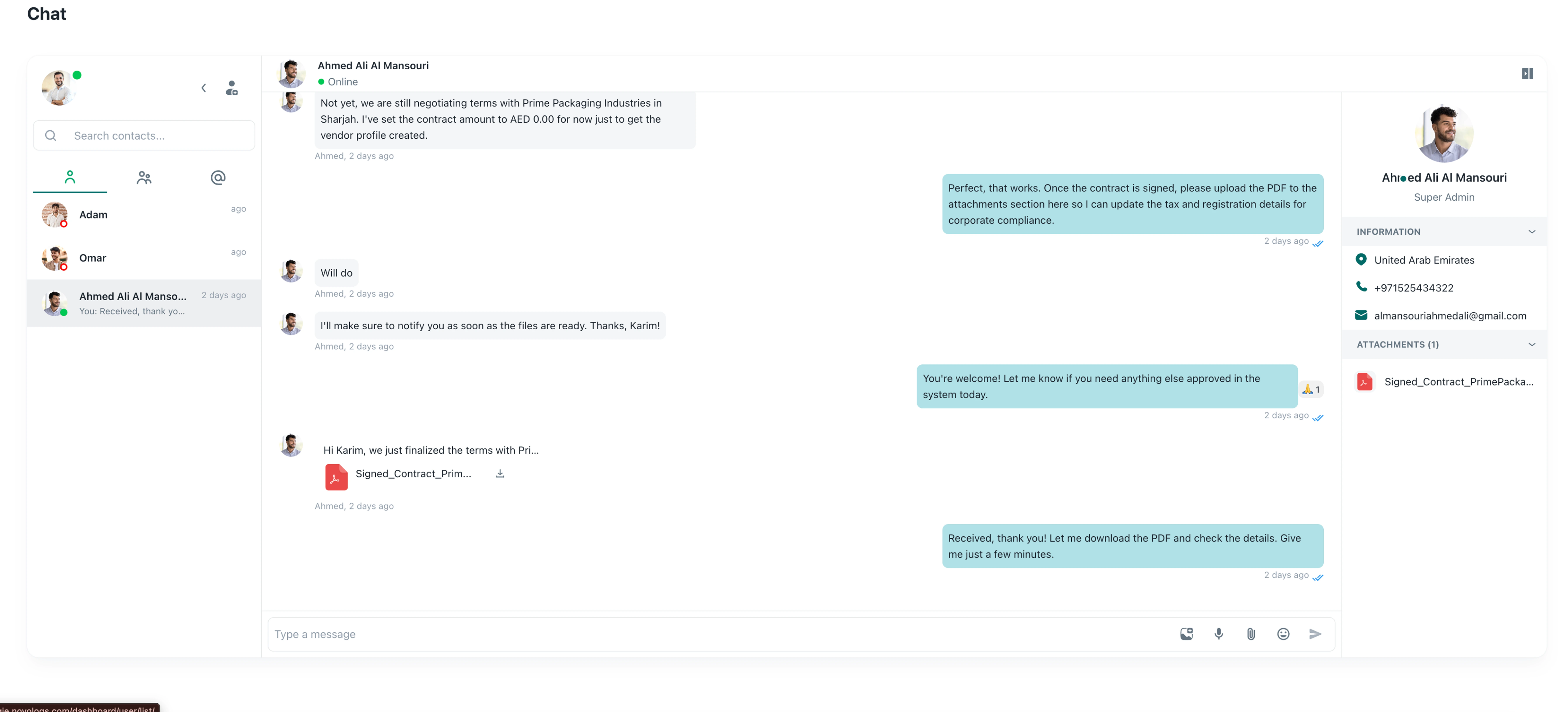 TAIRRAGO Real-Time Chat